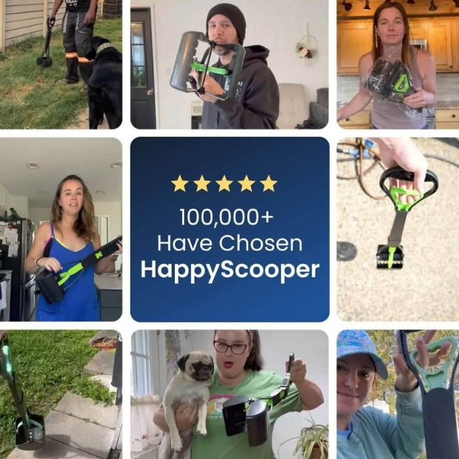 HappyScooper dog waste cleanup